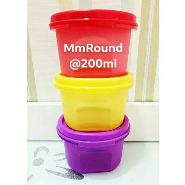 TUPPERWARE MM Round #1 Toples Kecil 200ml per pcs