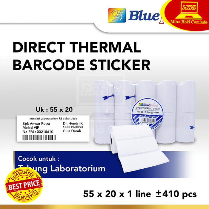 

Kertas Stiker Label Barcode Blueprint 55x20(1line)