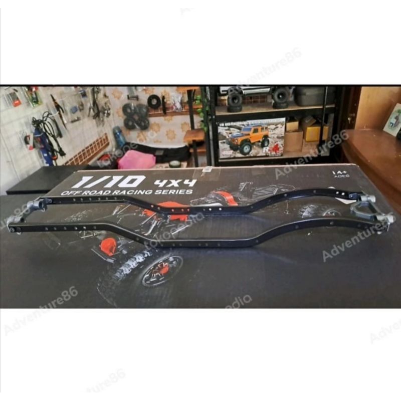 Chassis Frame + Bumper Mount Scx10 Full Metal Rc Offroad 1/10 Wl 313mm