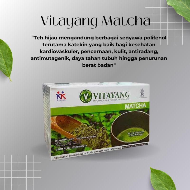 

Vitayang matcha teh hijau,susu bubuk minuman ber klorofil hilang kan bau badan kk Indonesia