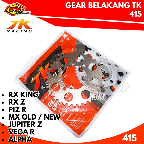 Gear Belakang TK 415 Rx King - Jupiter Mx Old / Mx New - Jupiter Z - F1ZR - 125Z - Vega R Ukuran 32 