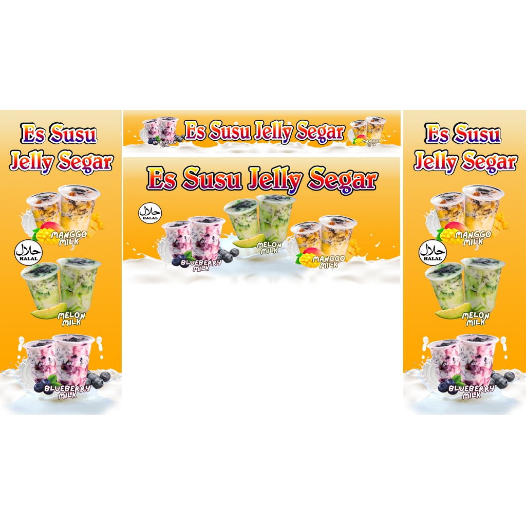 Stiker Es susu Jelly