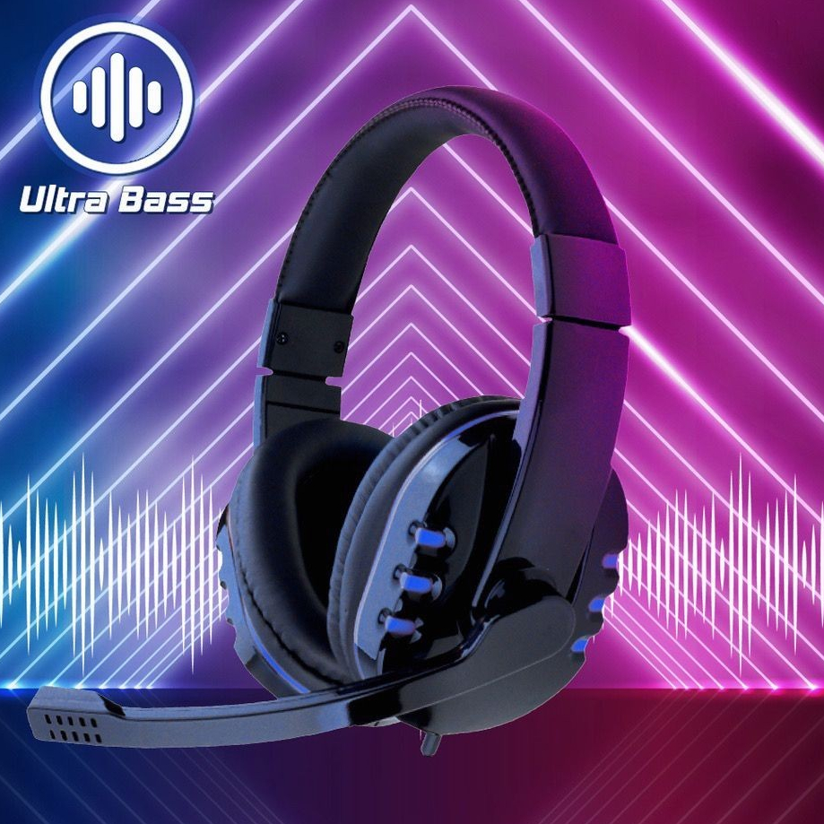 Headphone Gaming Kabel Microphone A5 - Headset Game Microphone A5