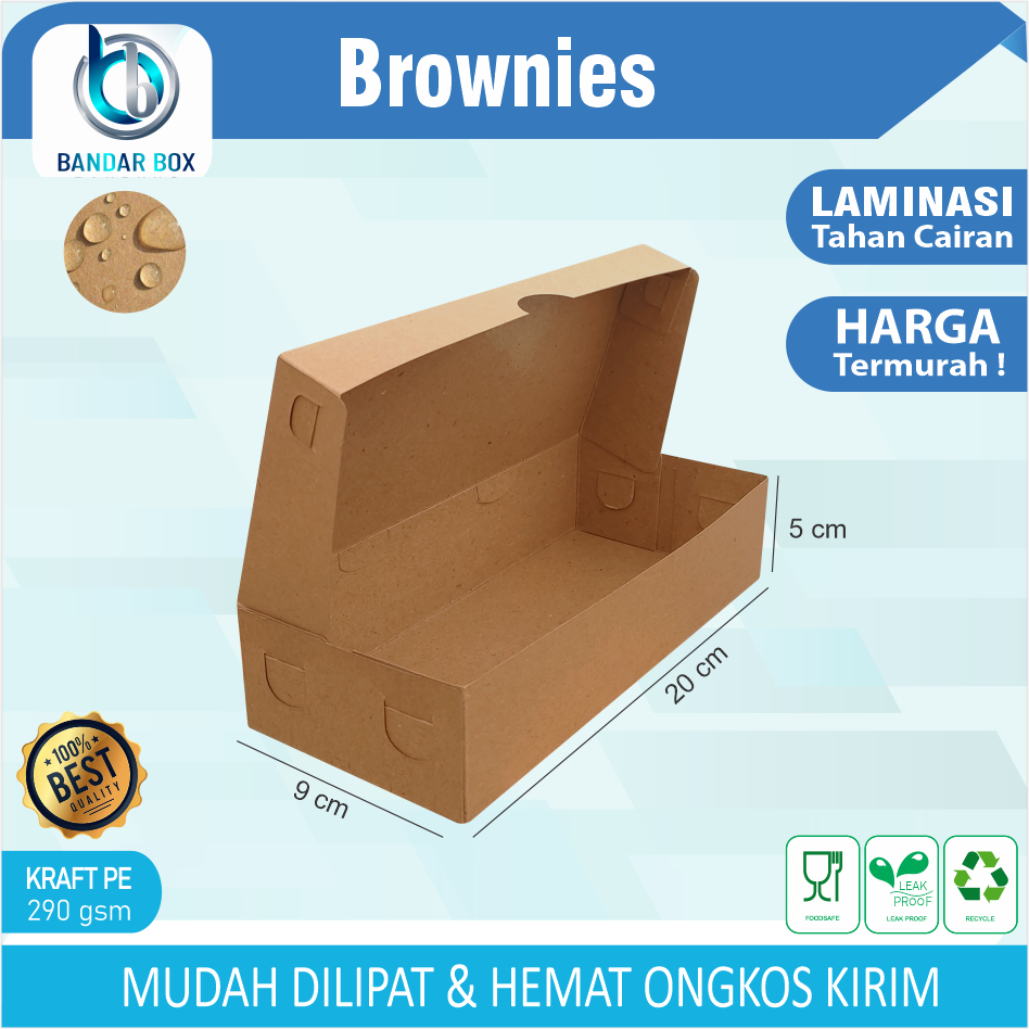 DUS BROWNIES BOX BROWNIES DUS KUE DUS DONAT DUS ROTI BOX BOLEN