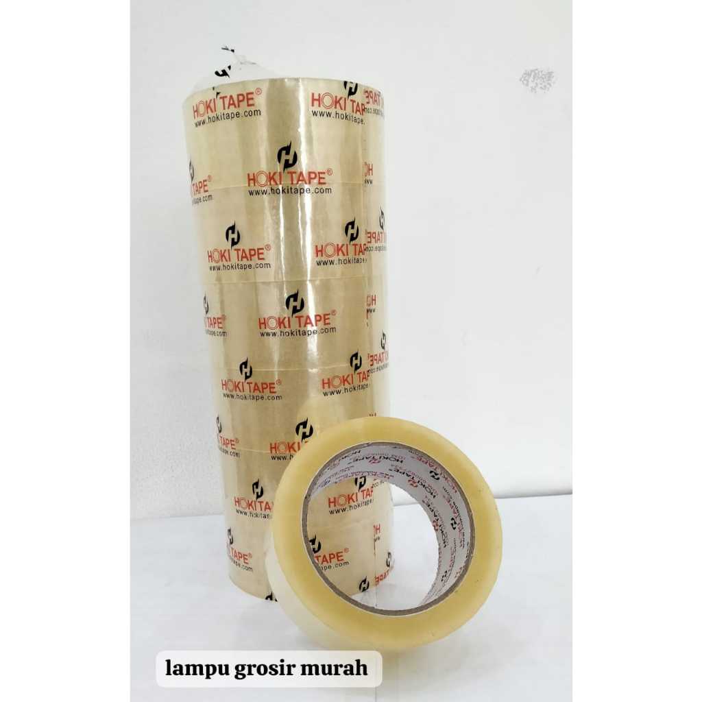 

HOKI TAPE LAKBAN BENING KUALITAS BAGUS 45 x 80 YARD FULL BAGUS