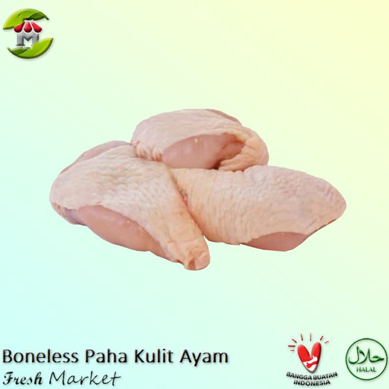 

OGI937 KODE 192 Boneless Paha Kulit Ayam Grade A Kualitas Premium