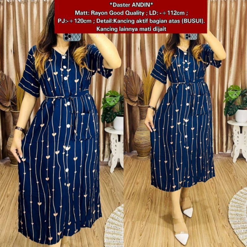 Daster Andin / Daster Andin Motif / Daster Andin Rayon / Daster BUSUI / Daster Rayon Premium / Daste