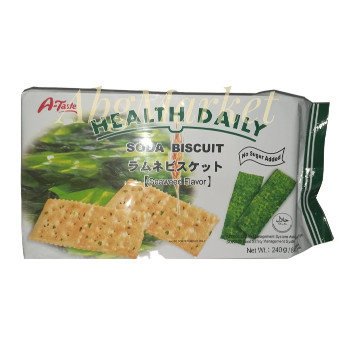 

A-Taste Soda Seaweed Biscuit /Biskuit Rumput Laut Tanpa Gula 240 gr