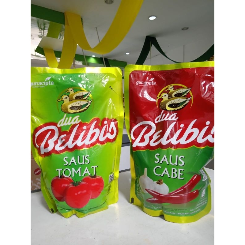 

DUA BELIBIS SAUS CABAI/SAUS TOMAT 1KG (GRAB/GOJEK)