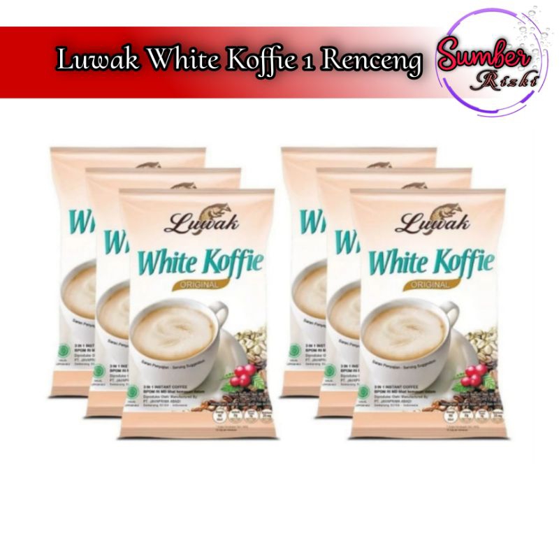 

Luwak White Coffe 20gr 1 Renceng isi 10