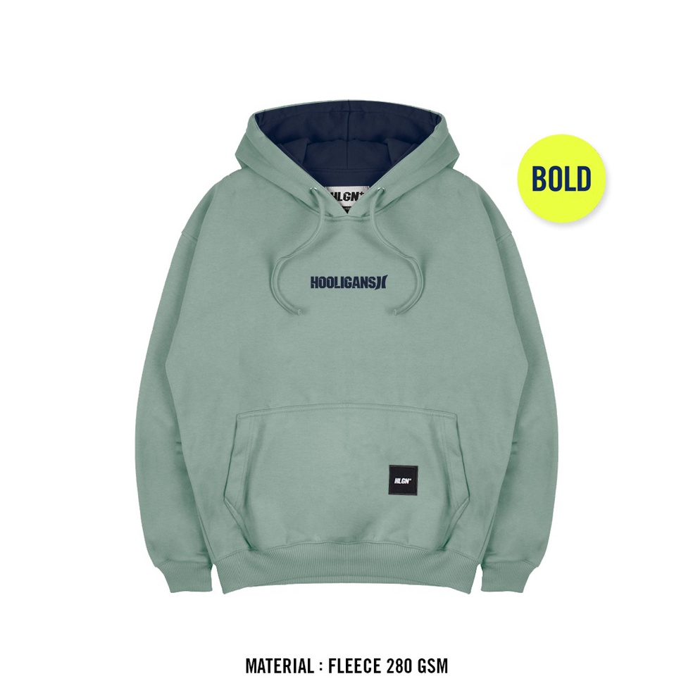 ART M86Y HOOLIGANS Hoodie Bold Brand  Sage Green