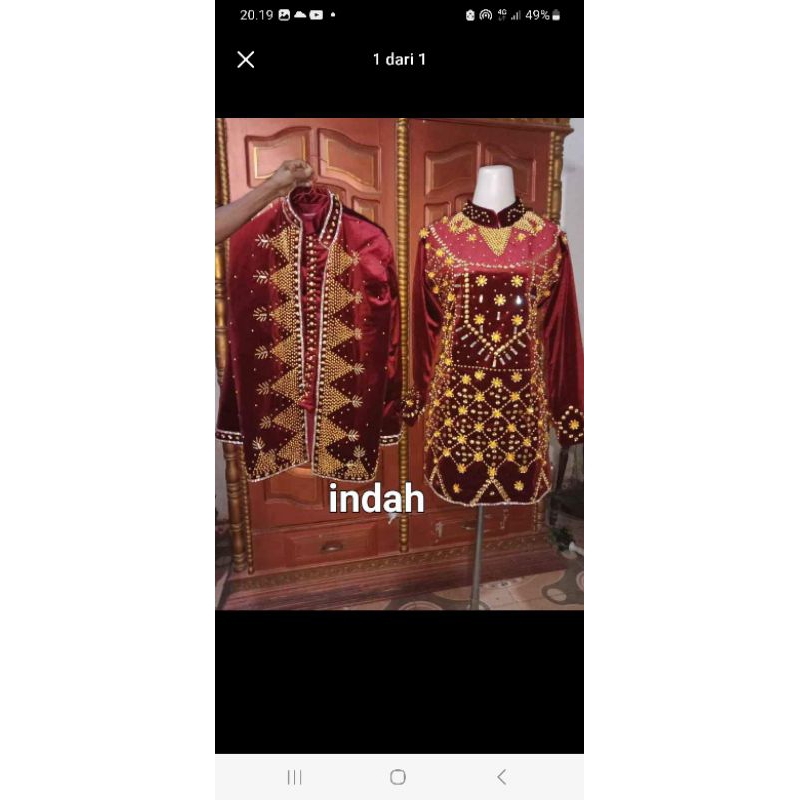 baju pengantin payet