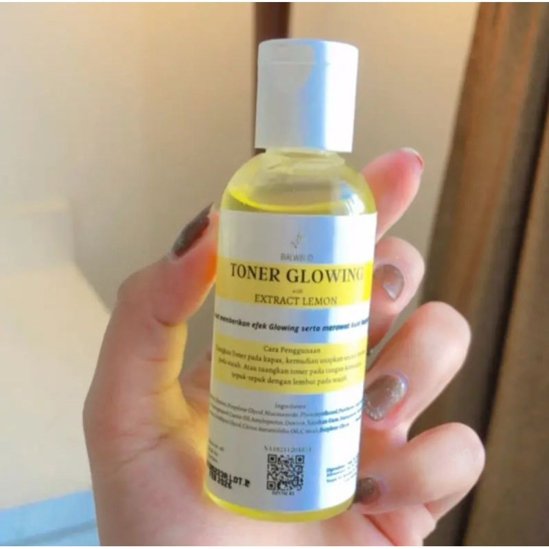 Toner lemon kelupas BPOM Ampuh/toner wajah lemon/toner glowing