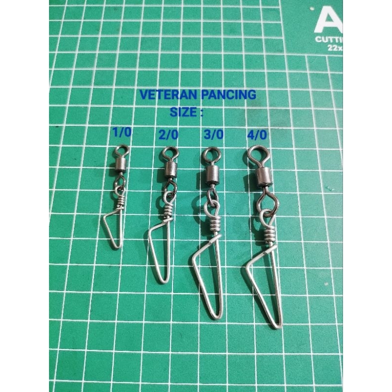 Swivel Peniti Pancing / Swivel Snap Stainless