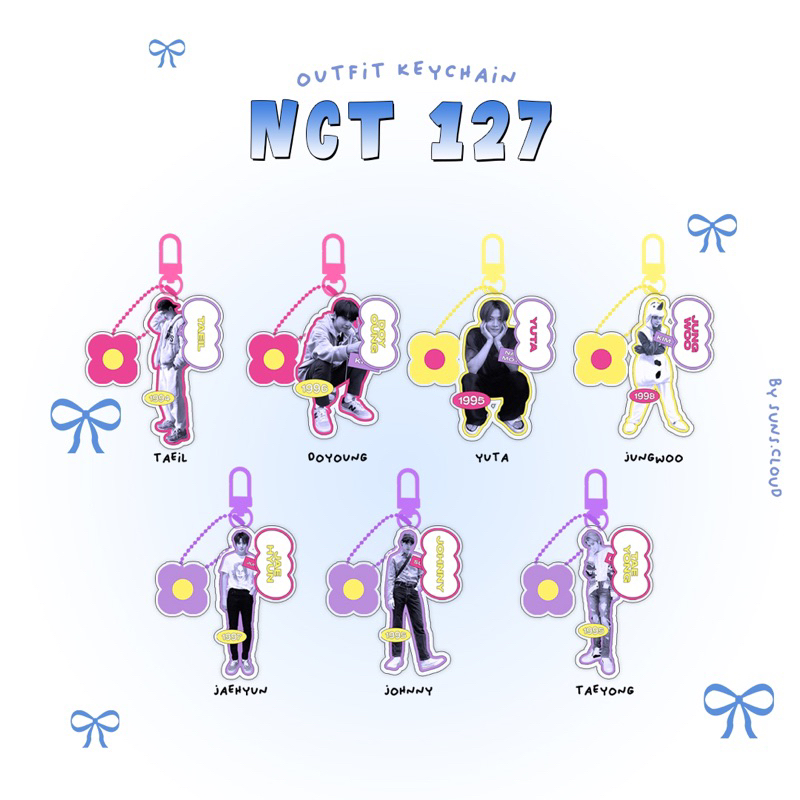 NCT 127 & DREAM OUTFIT ACRYLIC KEYCHAIN KPOP MERCH