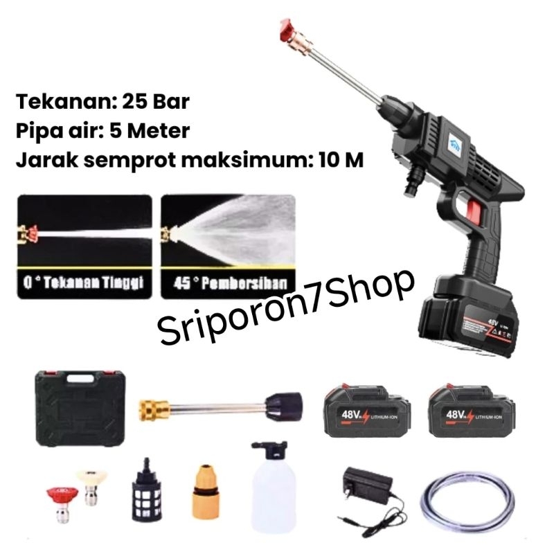 Alat Cuci Motor Portabel Baterai