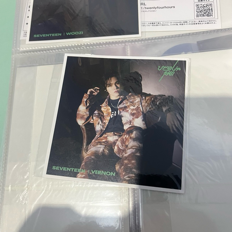 [READY STOCK] ENTRY CARD HITORIJANAI SEVENTEEN VERNON NOT ALONE JAPAN SVT SEBONG CARAT