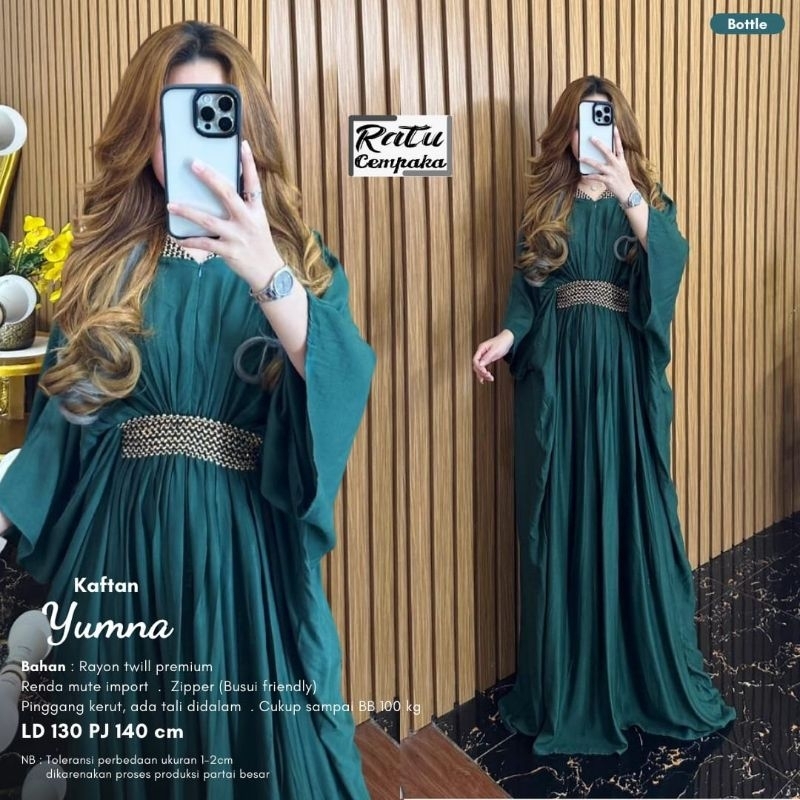 Kaftan Yumna - Dress Gamis - Cempaka