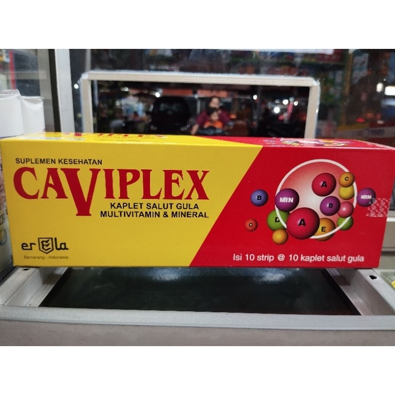 Caviplex 1 box Isi 100 Kaplet - multivitamin dan mineral