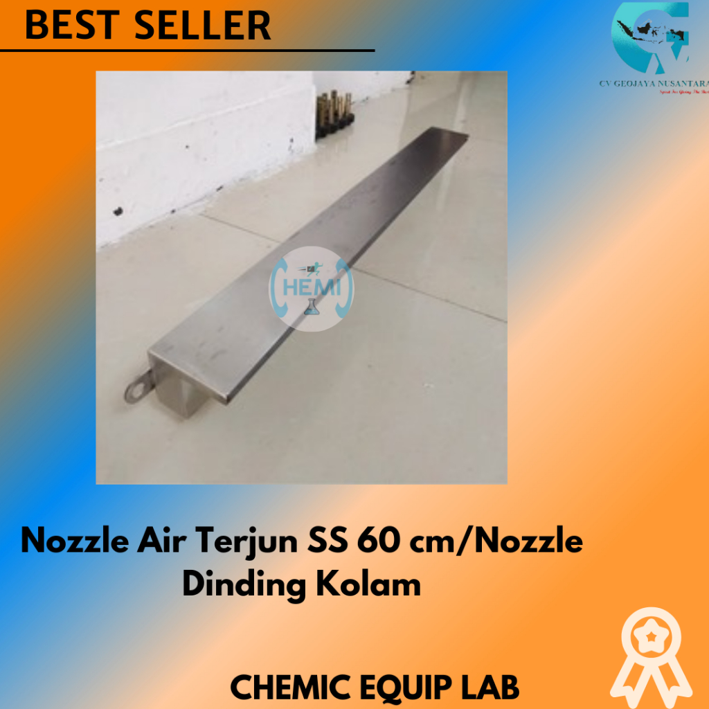 Ekonomis Nozzle Air Terjun SS 60 cm/Nozzle Dinding Kolam