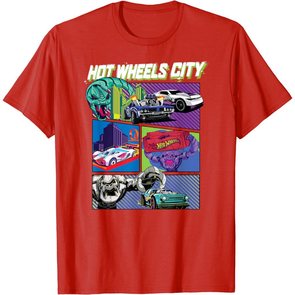 Baju Kaos Anak Distro Premium Hot Wheels - Hot Wheels City T-Shirt