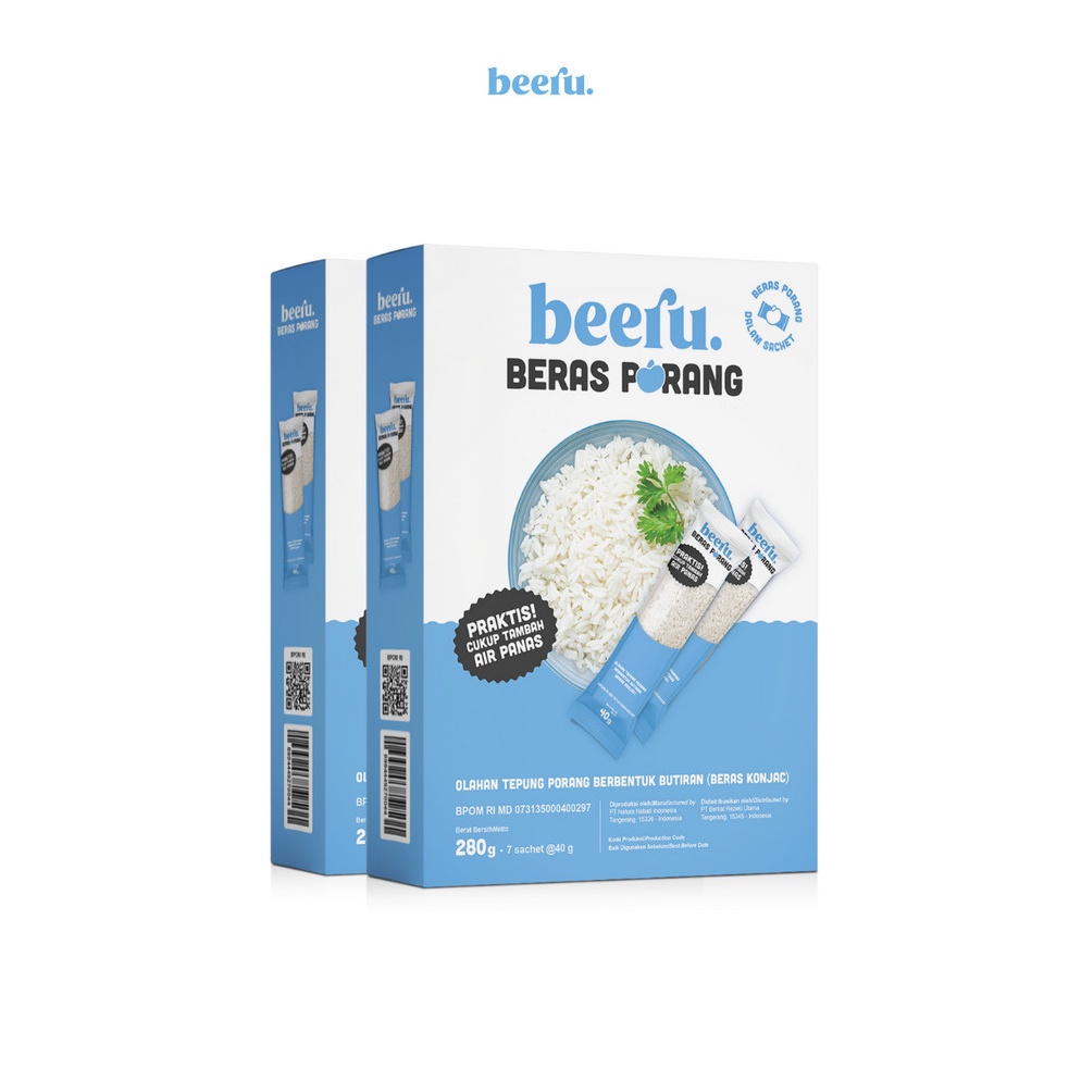 

UWR283 FREE ONGKIR Beeru Beras Porang Isi 2 Box Shirataki Konjac Rice