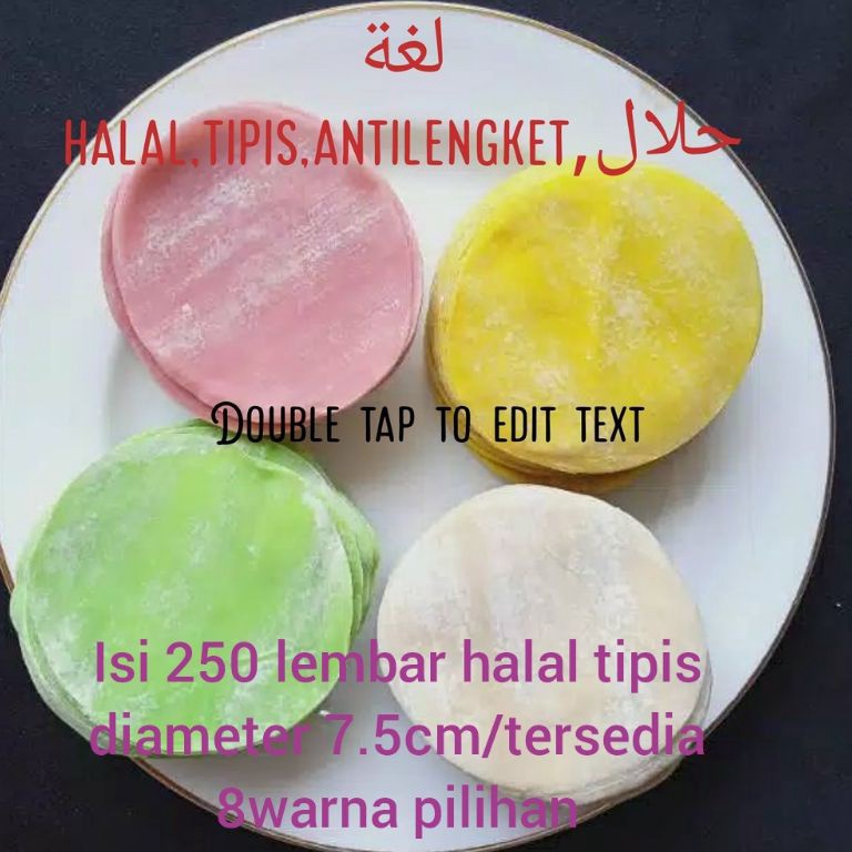 

PIC153 GROSIR Kulit dimsum isi 25 lembar D8cm tipis halal lenturgyozapangsitsiomaymandu kuitiou halal isi 25diameter 75cm tipis halal siomay lembut gyozasuikiaw 75cm 1 KG halal antilengket isi 2lembar 5
