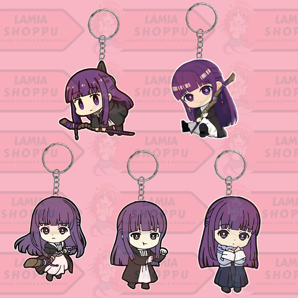 Gantungan Kunci Sousou no Frieren - Beyond Journey's End | Gantungan Kunci Fern Chibi Waifu | Keycha