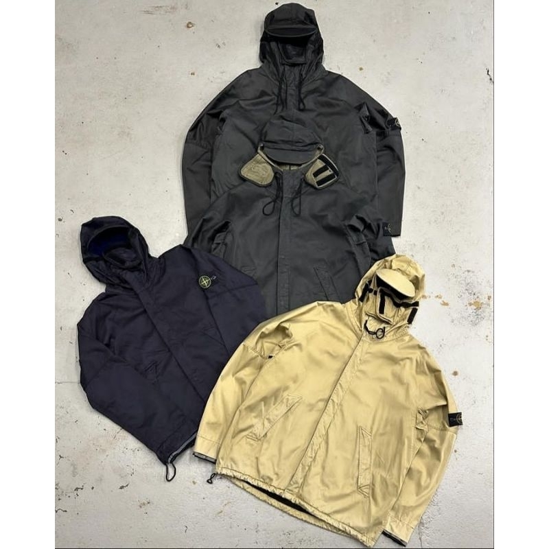 STONE ISLAND 2004 RASO FLOCCATO RIOT MASK JAKET
