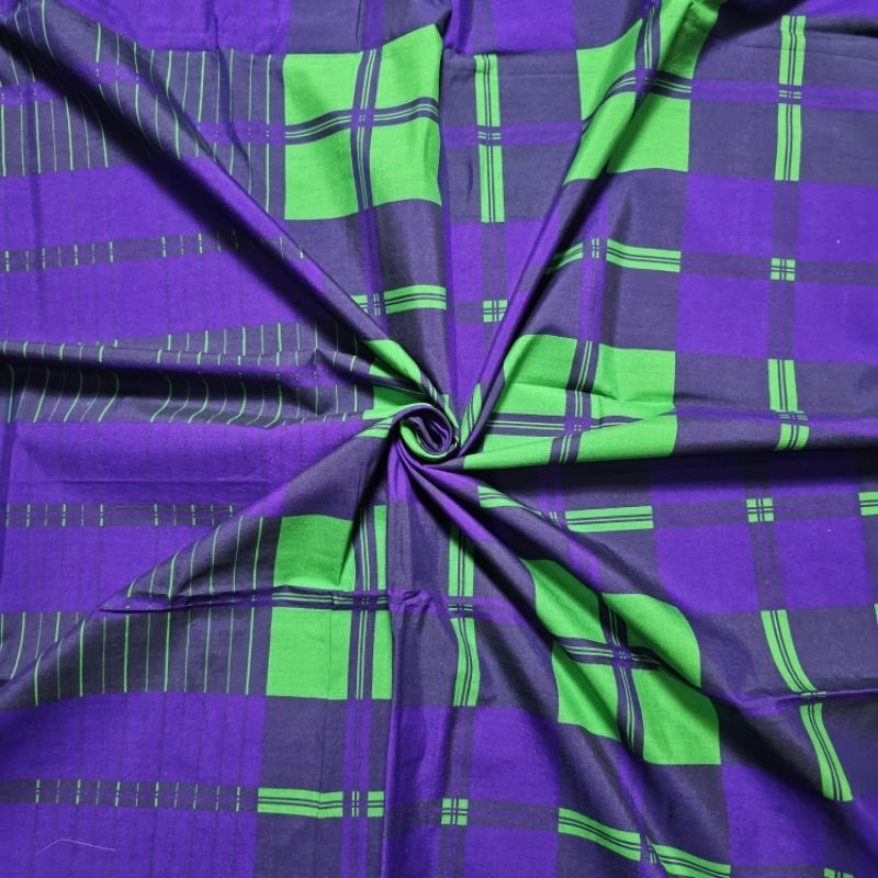 sarung BHS kotak-kotak jadul full sutra