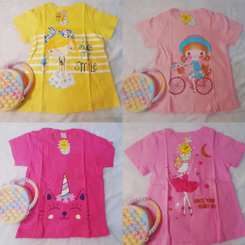 Kaos anak perempuan Little m ori matahari