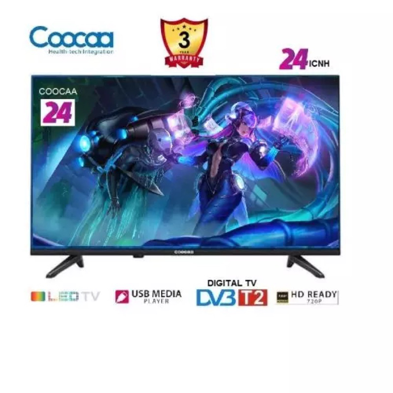 COOCAA LED TV COOCAA 24 Inch COOCAA 24CTD2000 / COOCAA 24 inci coocaa CTD2000 Digital TV - Full HD H
