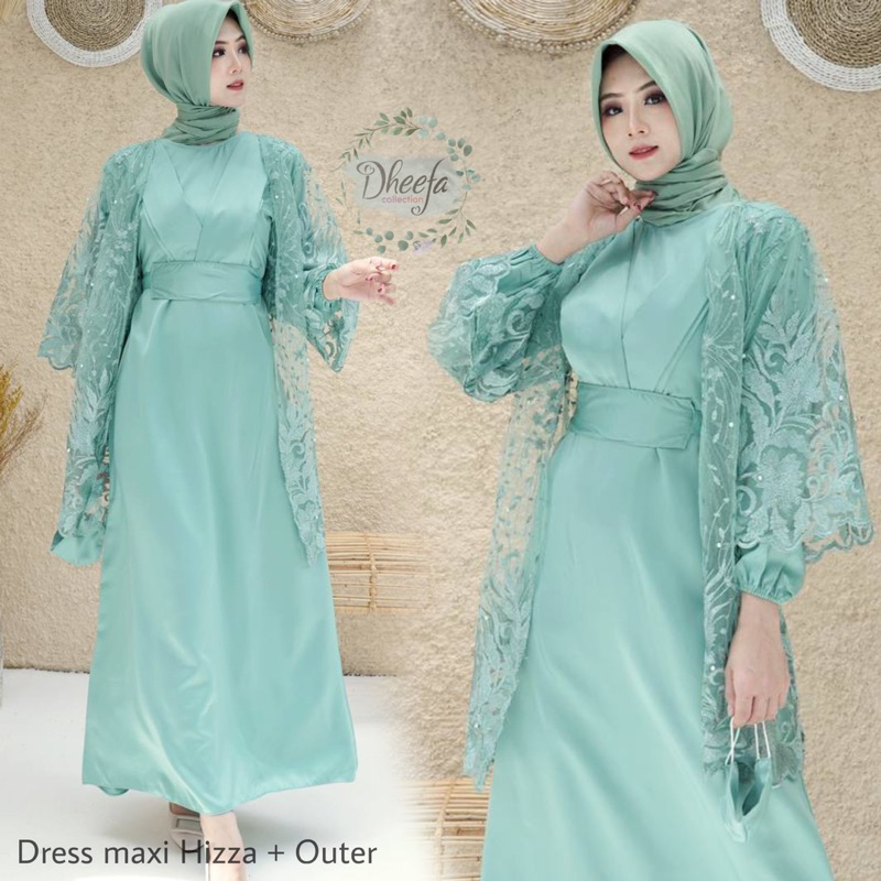 Dheefa - GAMIS TERBARU - HIZZA MAXI OUTER - GAMIS ROMPI MIX PREMIUM ROBERTO CAVALI - GAMIS BRUKAT PE