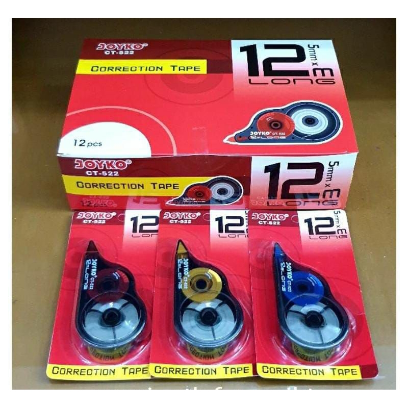 

Joyko Corection Tape CT-522 (12 Pcs)