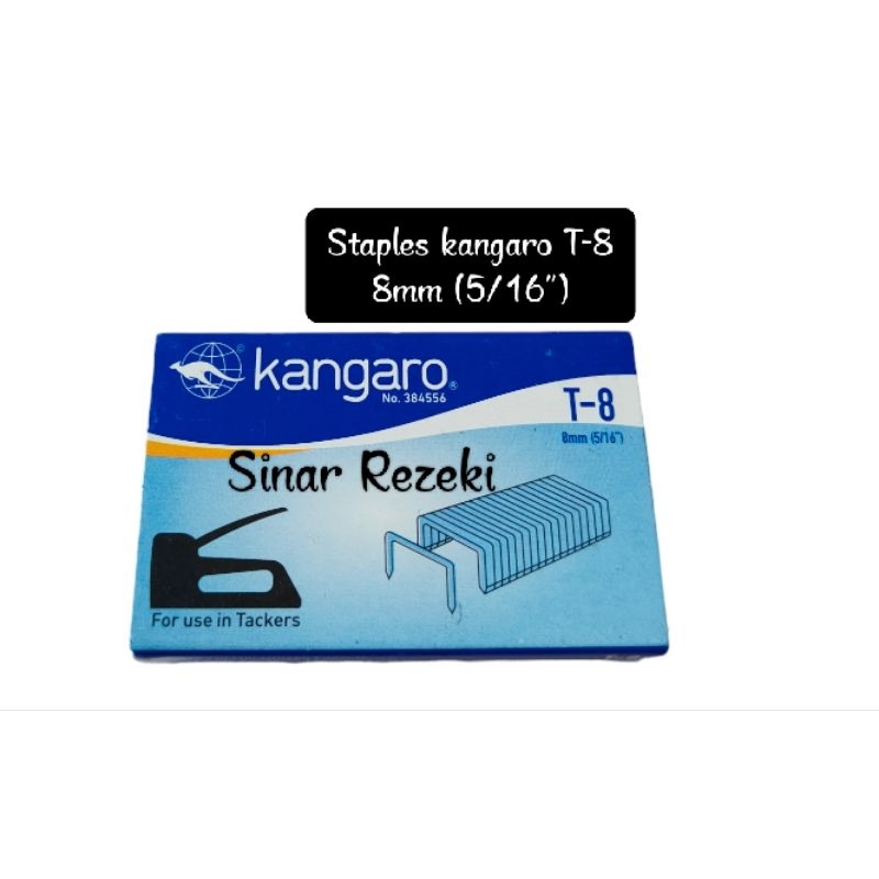 

1 kotak = 10 buah!!T-8/Staples kangaro T-8/T8/for use in tackers/isi stapler kangaro