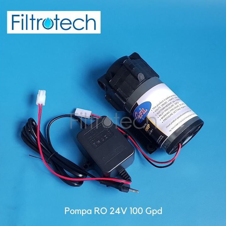 Pompa RO 24V Booster RO Pump 24V / Pump RO 24V + Adaptor + Fitting