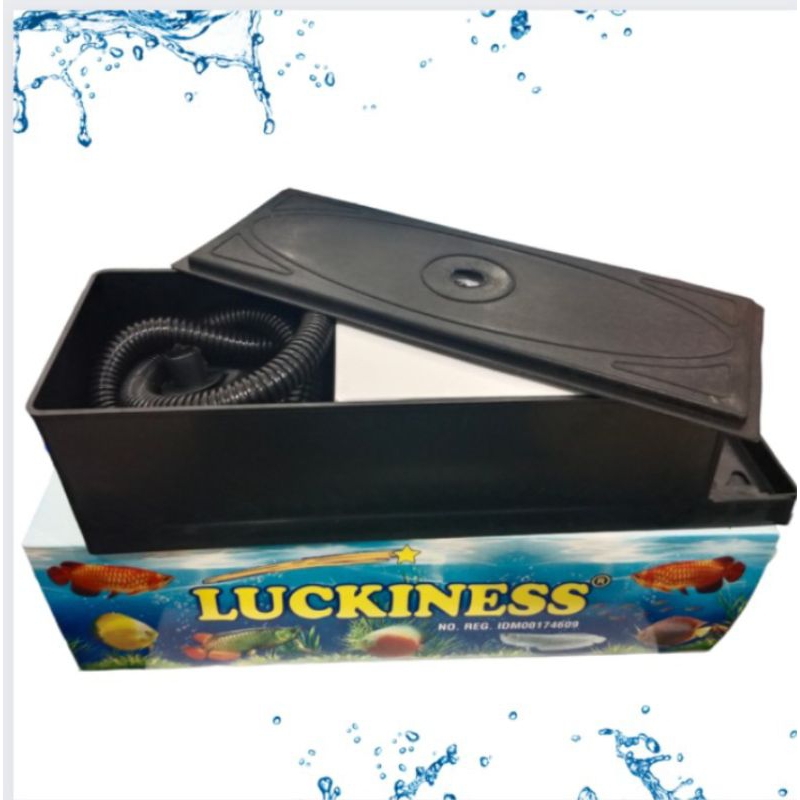POMPA AQUARIUM LUCKINESS 900F BOX FILTER SEDANG MEDIA FILTER AQUARIUM