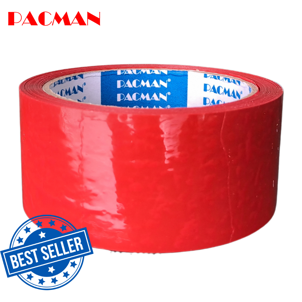 

Lakban Warna Merah OPP Blocking original Pacman 2 inchi x 72Y Lakban solasi solatip terbaik termurah berkualitas original