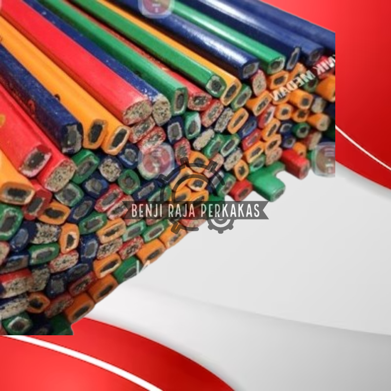

PENSIL TUKANG KAYU BANGUNAN CARPENTER PENCIL 7 INCH IDEKU