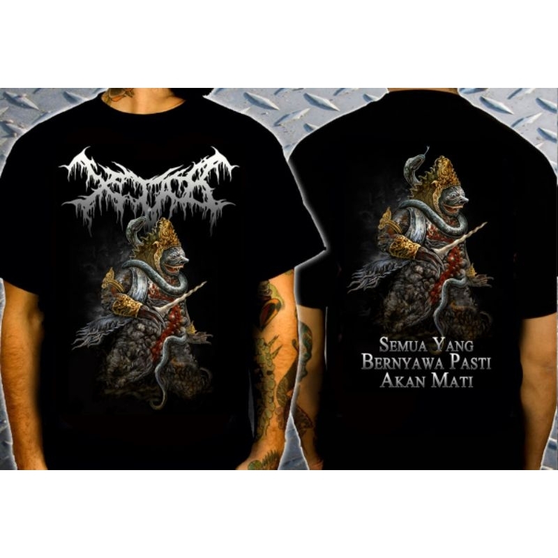 XTAB DISTRO Kaos XTAB - BERNYAWA Premium tshirt kaos band metal deathmetal xtab distro Baju Tshirt