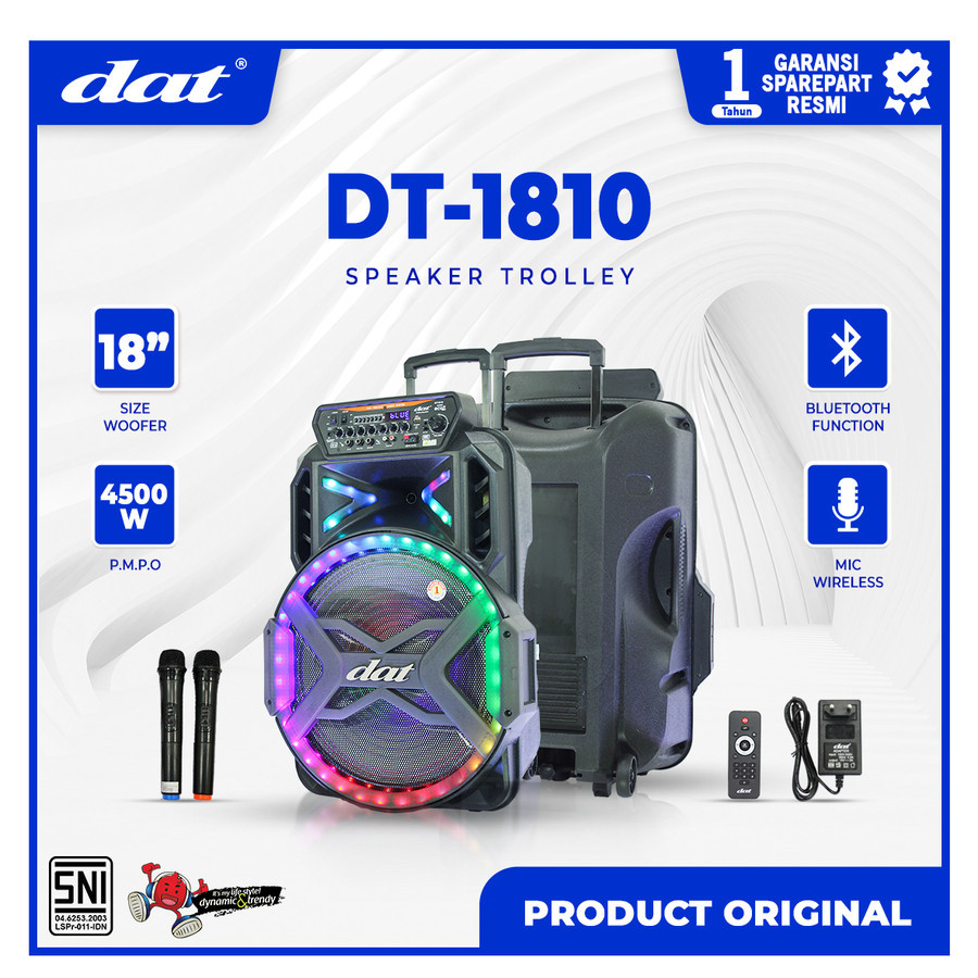SPEAKER PORTABLE DAT DT 1810 / DT1810 18 INCH ORIGINAL DAT