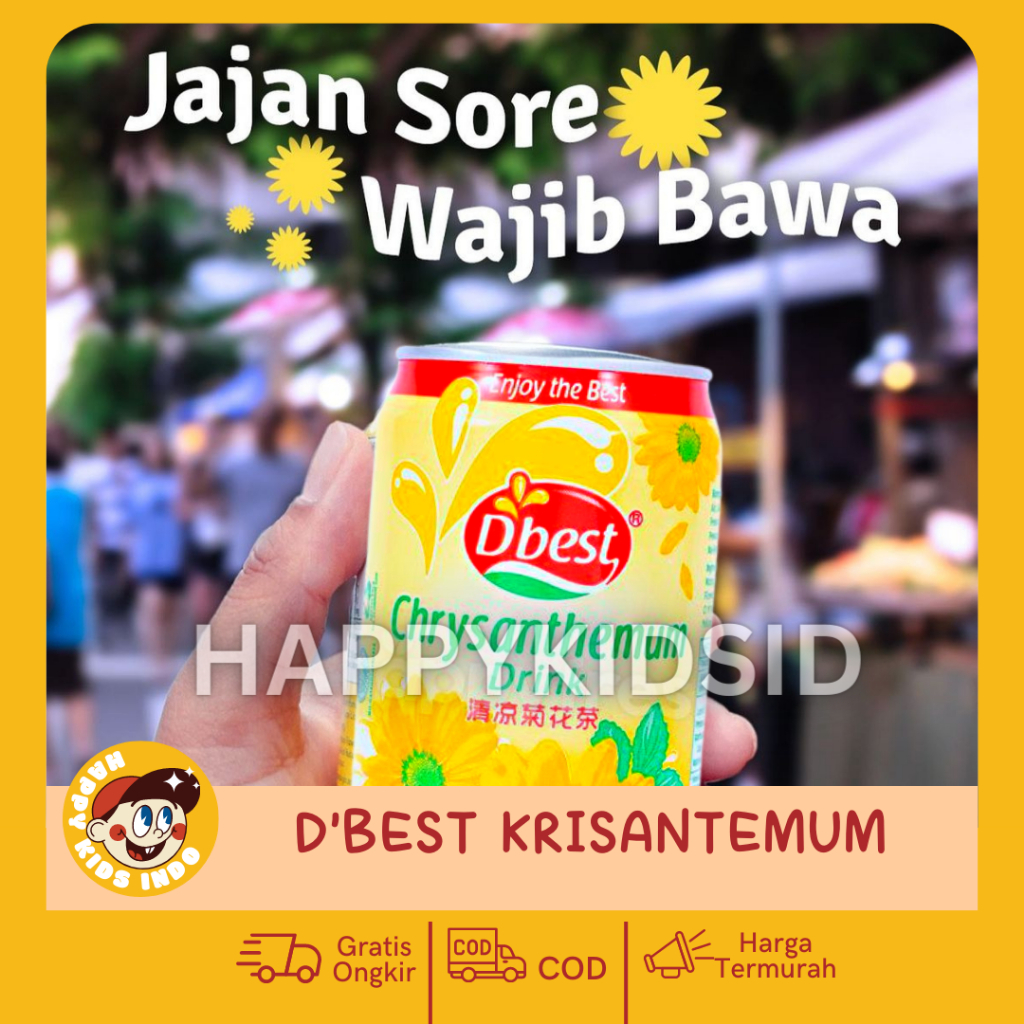 

MINUMAN KALENG 320ML D'BEST KRISANTHEMUM - 1PCS ( SATUAN ) - MINUMAN INSTAN