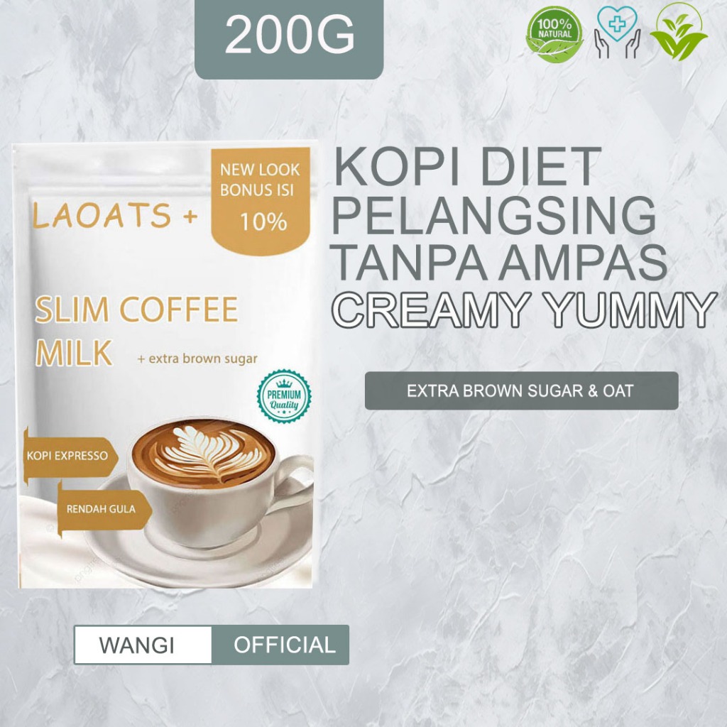 

Kopi Bubuk Pelangsing Badan Penurun Berat Badan Minuman Diet Kopi Bubuk Murni Tanpa Ampas Laoats