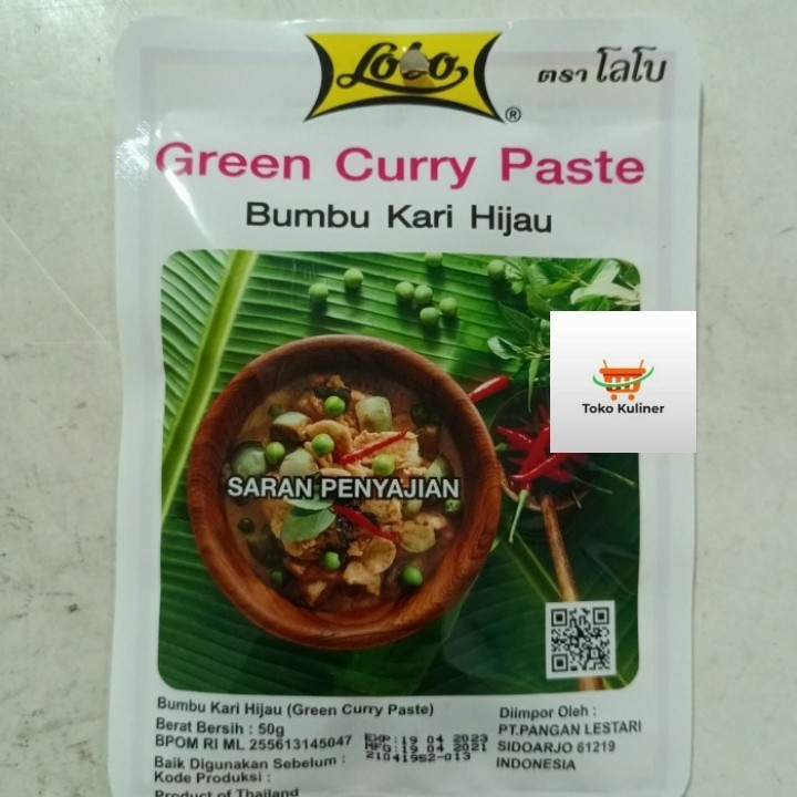 

Lobo Green Curry Thailand 50gr