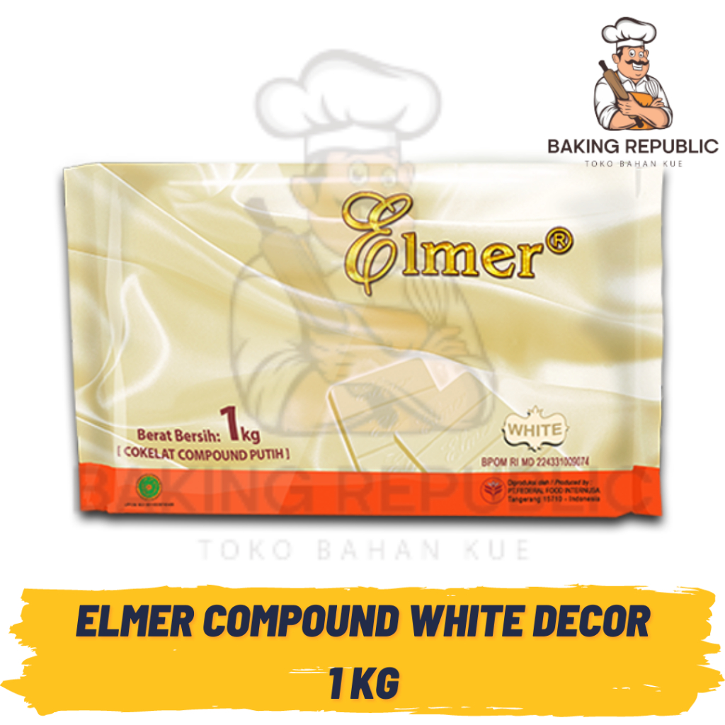 

ELMER COMPOUND WHITE DECOR | 1 KG | COKLAT PUTIH ELMER