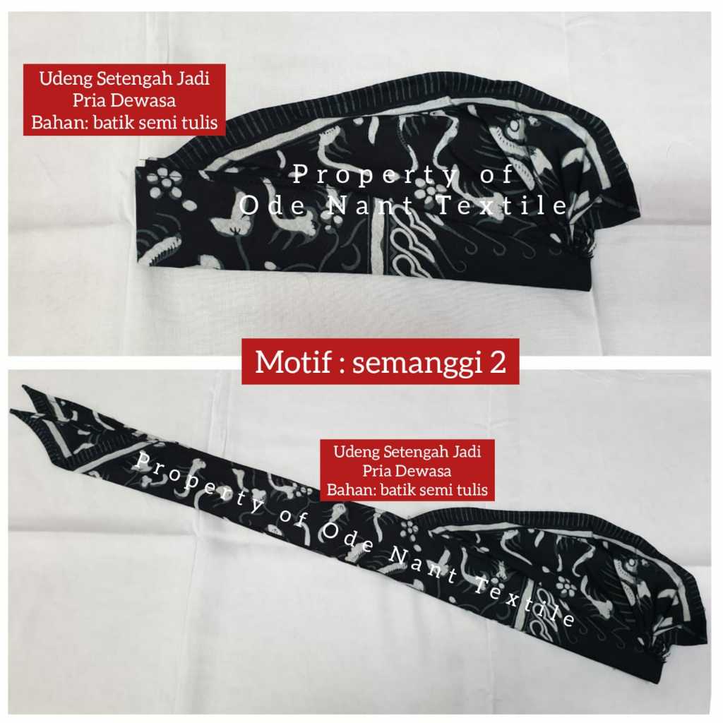 UDENG SETENGAH JADI BATIK / UDENG BATIK / UDENG SETENGAH JADI BATIK PRIA DEWASA / UDENG BATIK BALI P