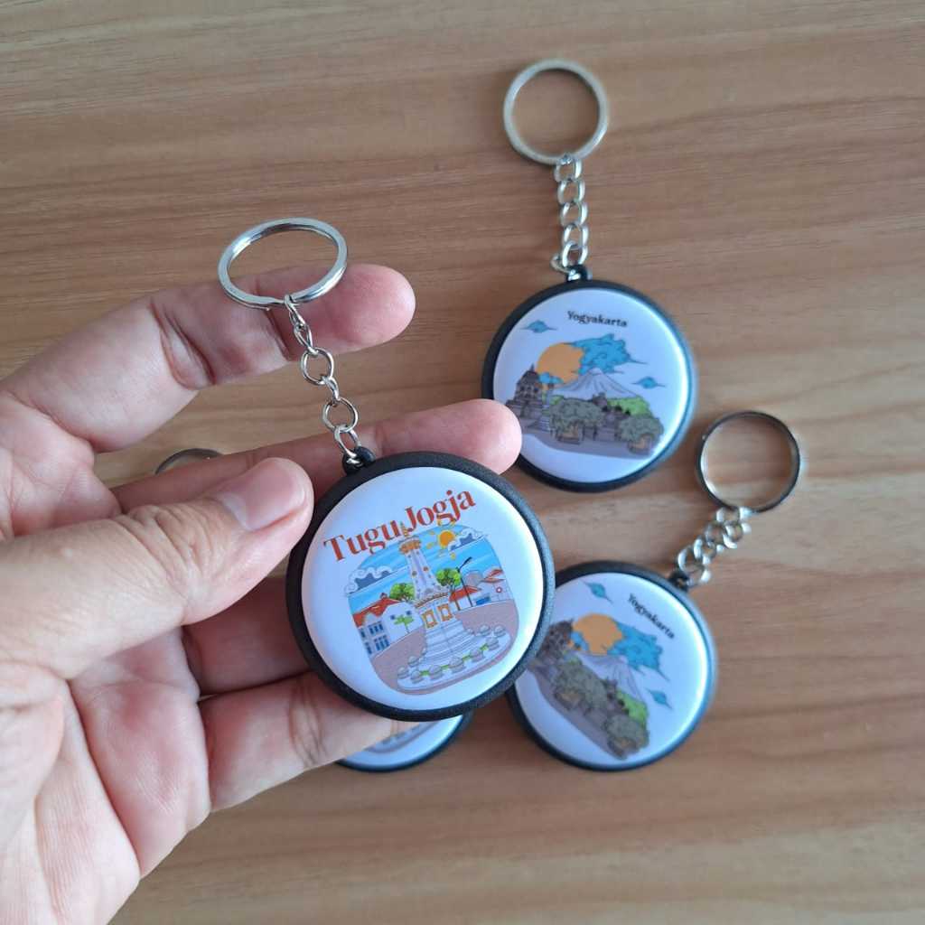 GANTUNGAN KUNCI JOGJA OLEH OLEH SOUVENIR JOGJA INDONESIA