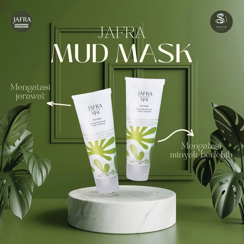 JAFRA MUD MASK MINI 75 ML MASKER LUMPUR JAFRA MUDMASK KECIL JAFRA SPA GLOWING MASKER JERAWAT JAFRA