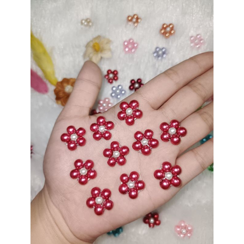 Payet Rangkai Mutiara Premium [10 PCS] /Payet Leher Jahit / Payet Rangkai Tabur