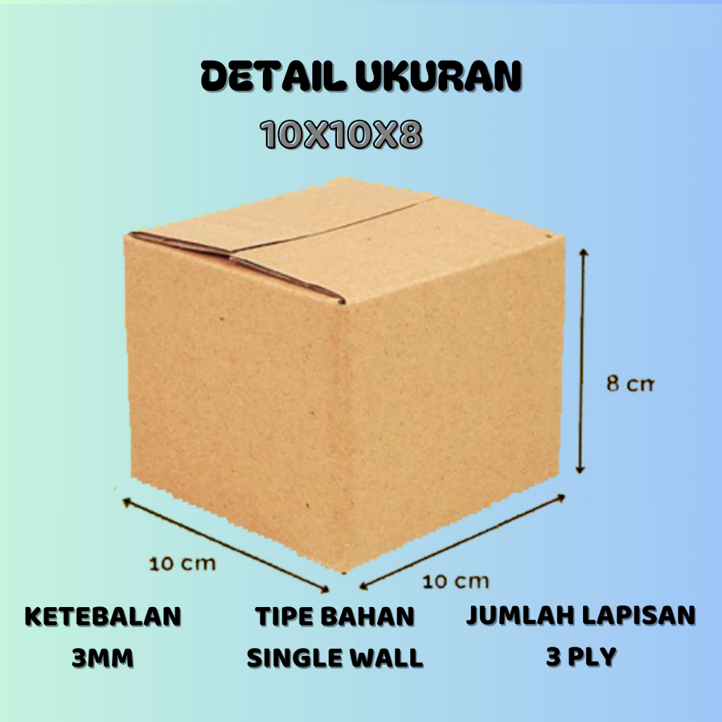 

Kalellu Dus Packing/Kardus Box Polos Ukuran 10x10x8 Bahan Single Wall Untuk Pengiriman Tetap Aman Dus Jam Tangan Dus Barang Kecil Mudah Lipat Kemasan Dus Mini Praktis Kokoh 3 Lapis Bahan Daur Ulang Ramah Lingkungan